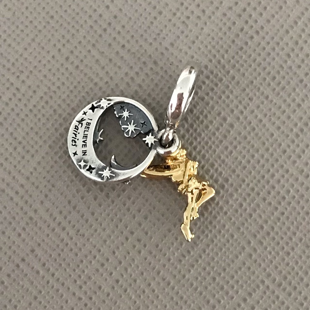 Pandora Disney Tinker Bell Celestial Night Dangle Charm - Picture 2 of 3
